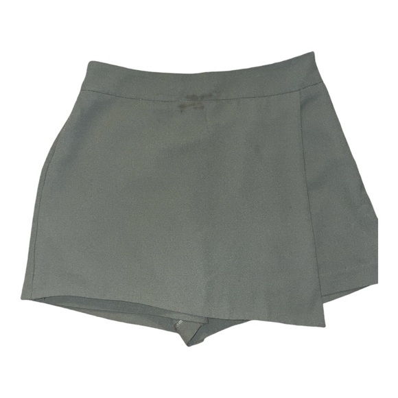 Forever 21 Green Khaki Mini Skirt, Size S, Back Zipper, Casual/Workwear - Picture 1 of 7